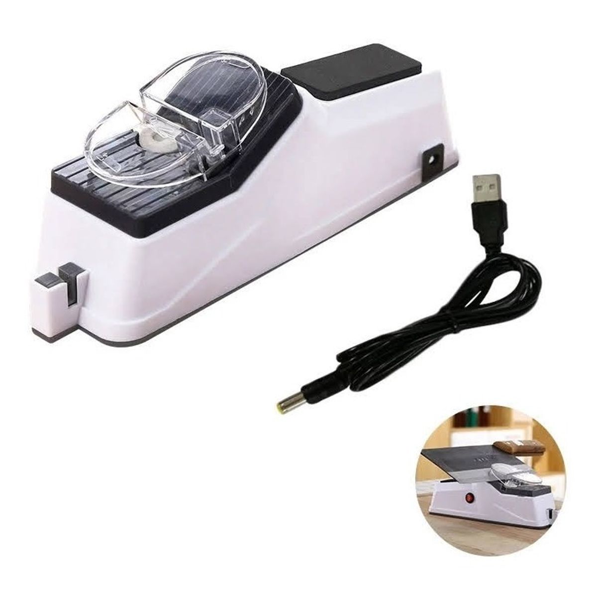 GENERICO - Afilador Cuchillo Y Tijeras Eléctrico Automático Multiuso