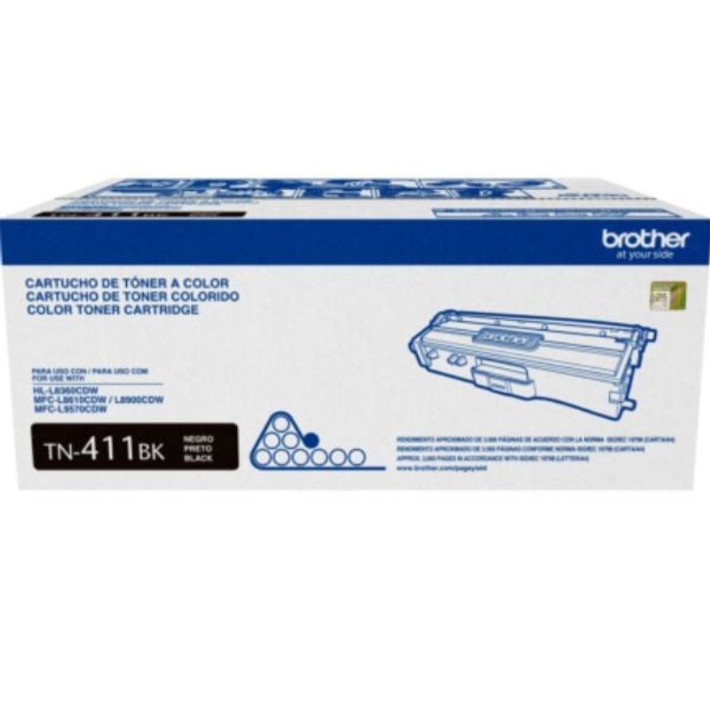 BROTHER - Cartucho de toner TN-411BK Negro