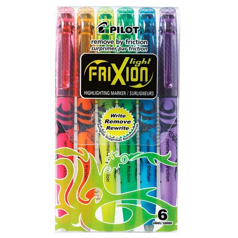 PILOT - Set 6 destacadores Frixion Light Borrable Pilot