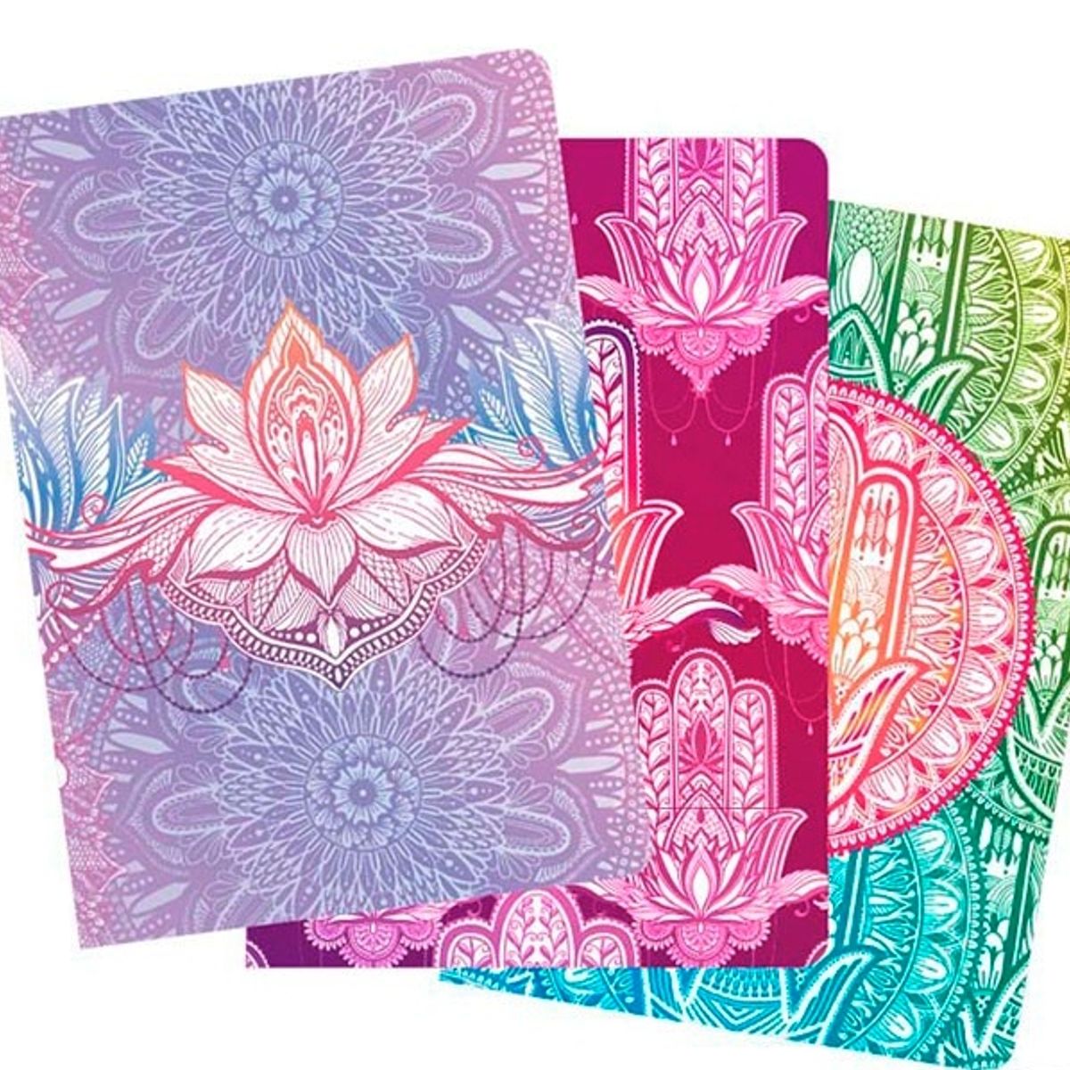 ADIX - Set 3 Libretas 32 Hojas Diferentes Diseño India