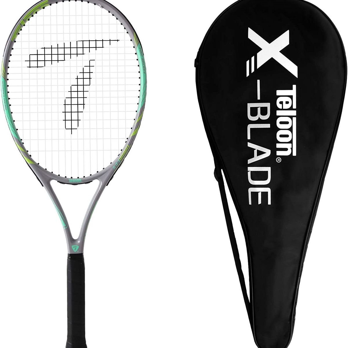 TELOON - Raqueta Tenis Adulto Aluminio Nivel Inicial Color Gris