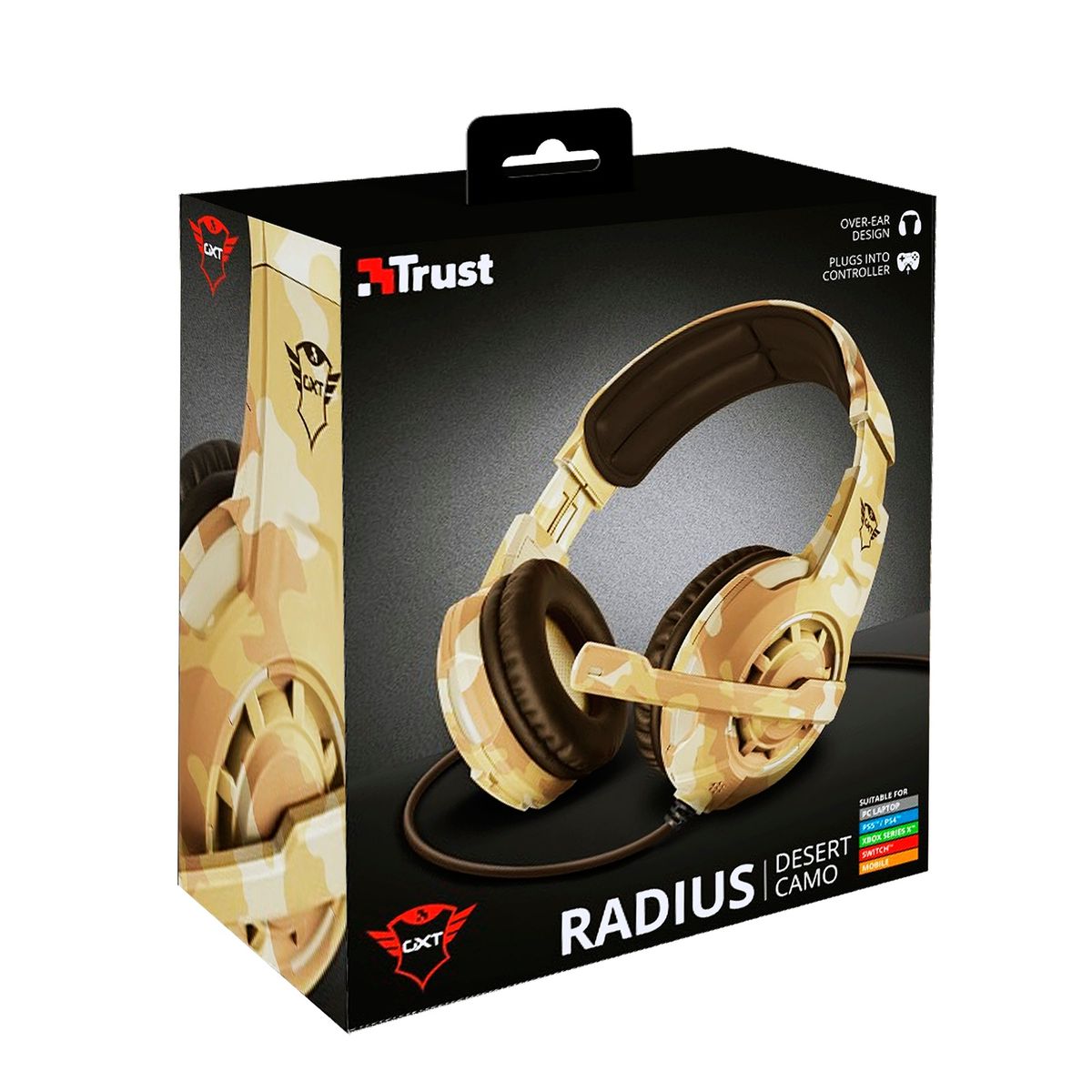 TRUST - AUDIFONO GAMER TRUST RADIUS DESERT GXT310D