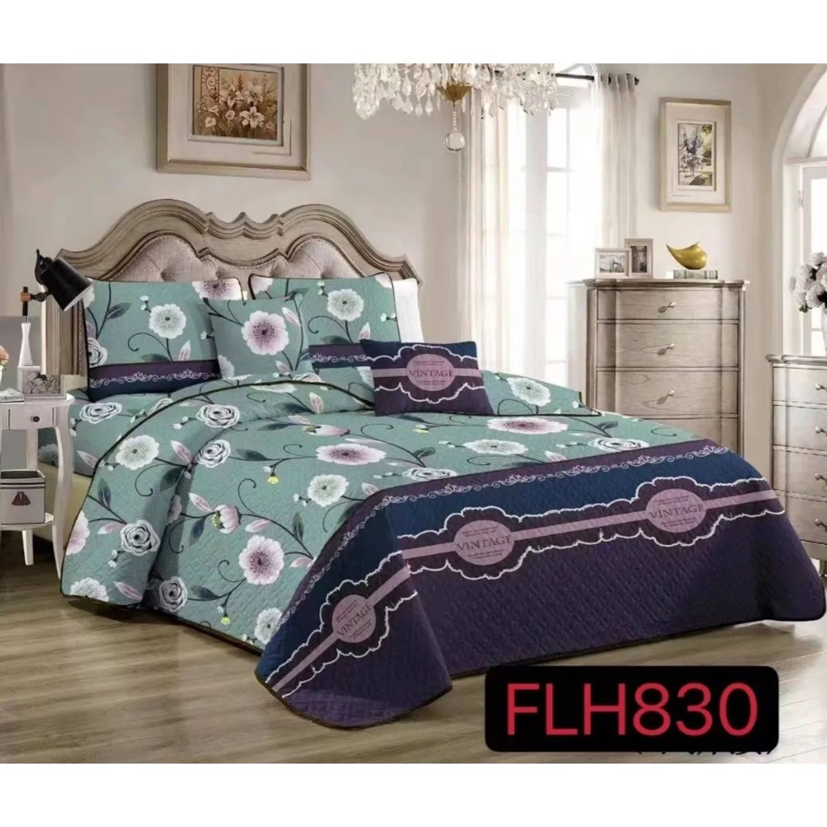 GENERICO - Cubrecama Cobertor Quilt 2 Plazas Varios Modelos 830