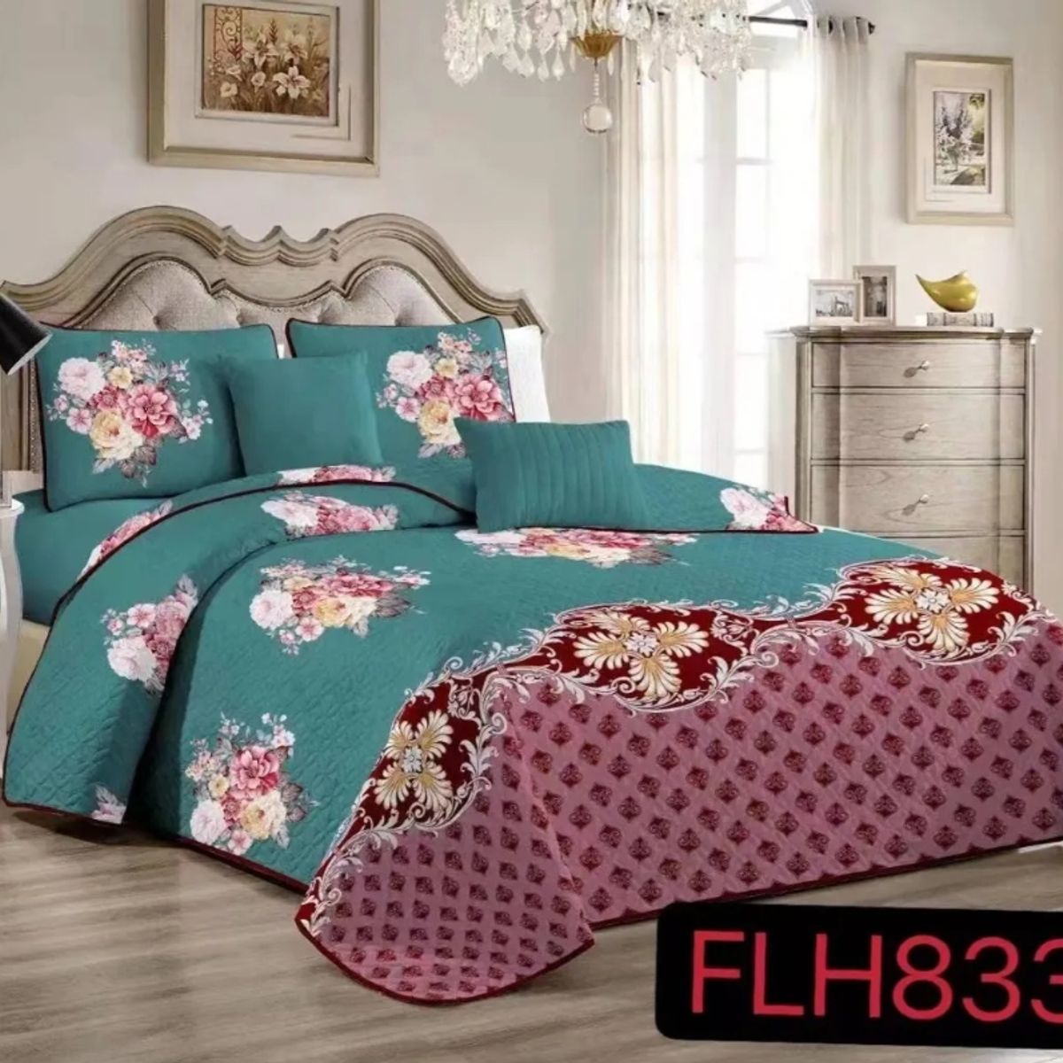 GENERICO - Cubrecama Cobertor Quilt 2 Plazas Varios Modelos FLH833