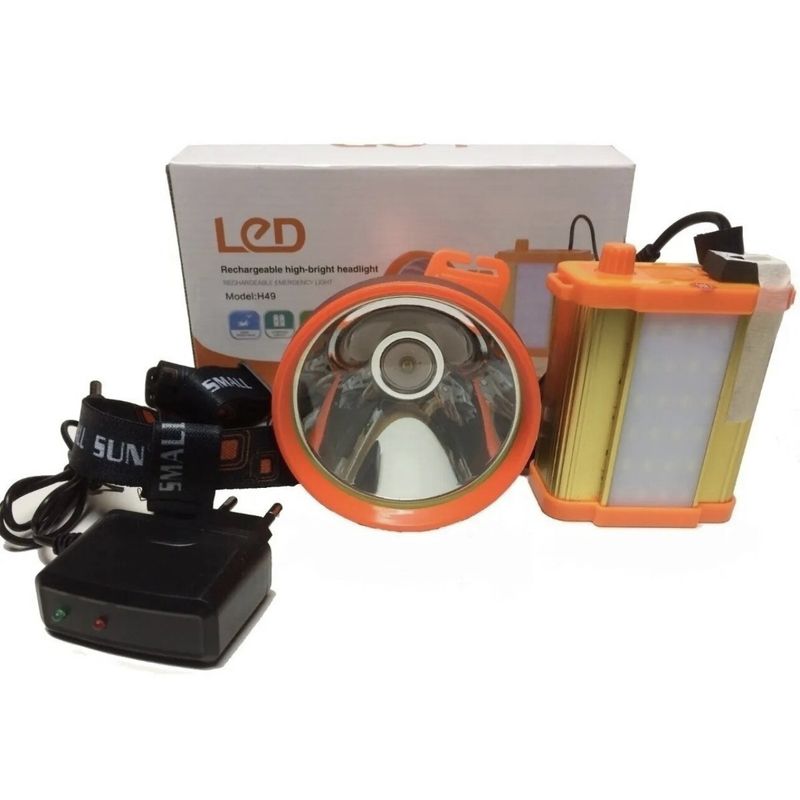 GENERICO - Linterna Foco Led 400w reales Caza Camping Miner