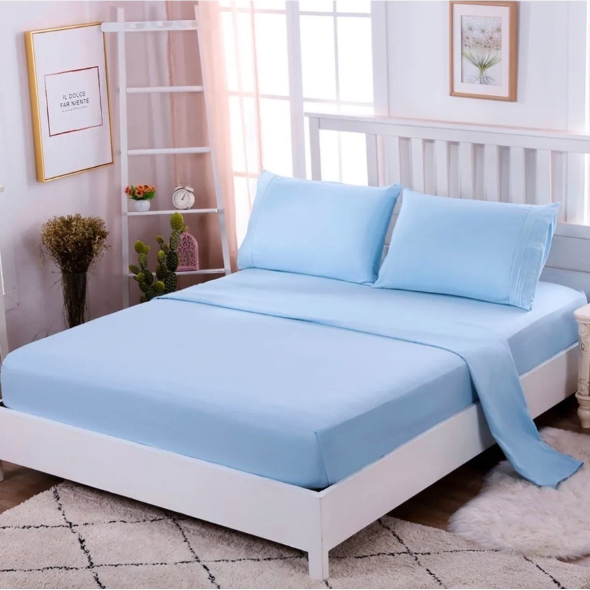 HOMER DESIGN - Juego De Sábanas 200 Hilos 1,5 Plazas 4 Piezas Homer Design Favorito