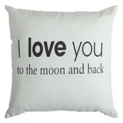 SUEÑO BLANCO - FUNDA PARA COJIN 45X45 CM PALABRAS DE AMOR I.