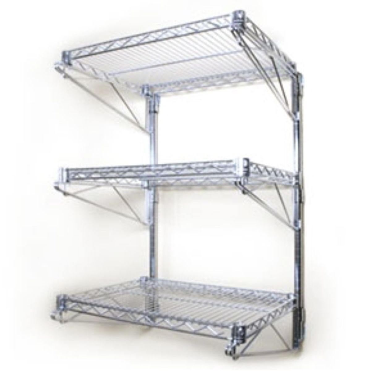 PROCHEF - Repisa 3 bandejas 90x35x80 cm. Acero Cromado. Capacidad 150 kg.