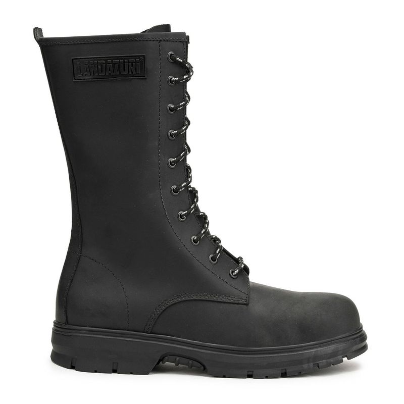 LANDAZURI - Bota Larga Cuero Pugna Negra Landazuri