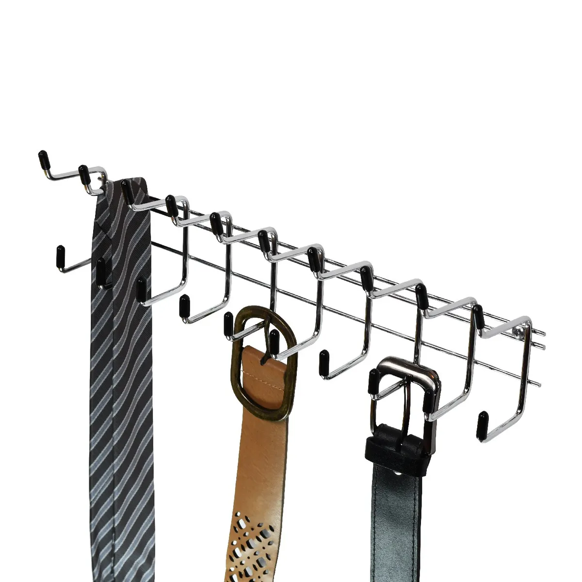 JOIA - Colgador para corbata y cinturón cromado