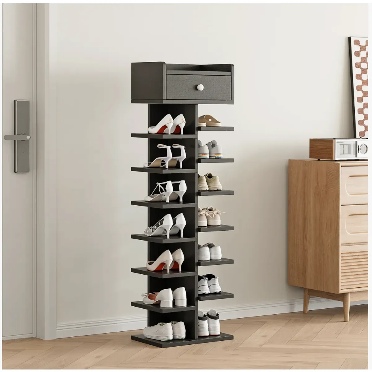 HOMER DESIGN - Zapatero Organizador Estante Zapatos 14 Pcs Hall Armario 1908072