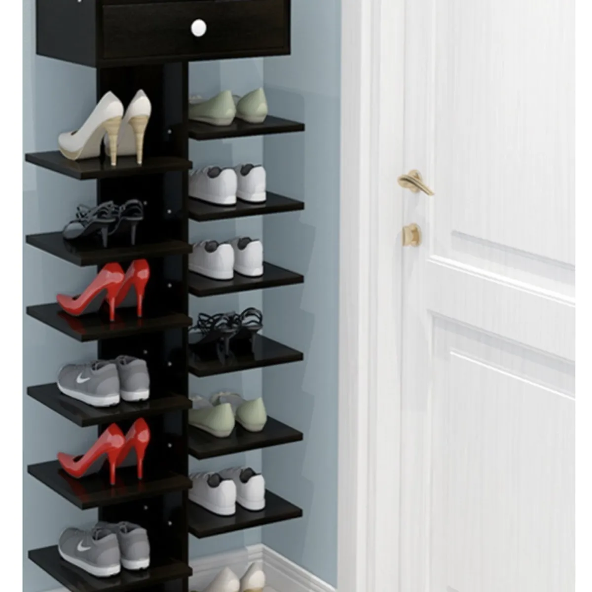 HOMER DESIGN - Zapatero Organizador Estante Zapatos 14 Pcs Hall Armario 1908072