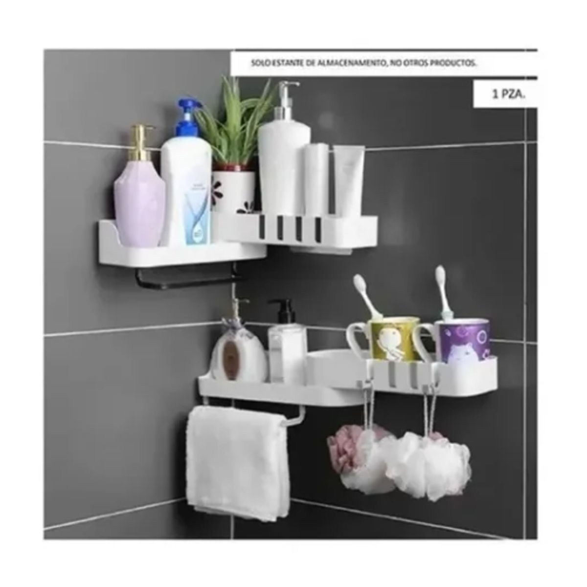 GENERICO - Repisas Para Ducha Organizador De Ducha Esquinero Hogar Baño