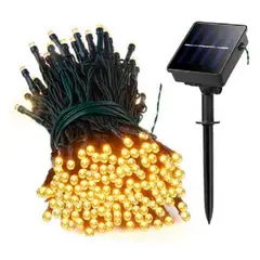 GENERICO - Guirnalda Luz Solar Cálida 200 Led 20 Metros
