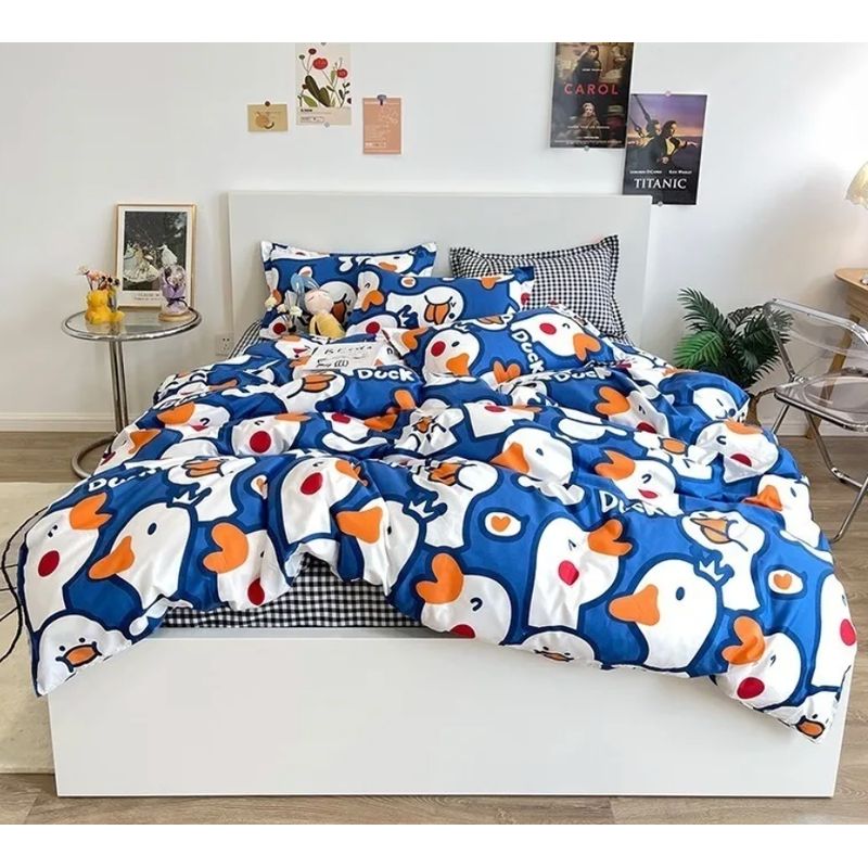 HOMER DESIGN - Set Ropa De Cama Sabanas +funda De Plumon 1.5 Plazas Bys18