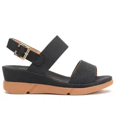 THUNDER BLUE - Sandalia Mujer Negro Orazi