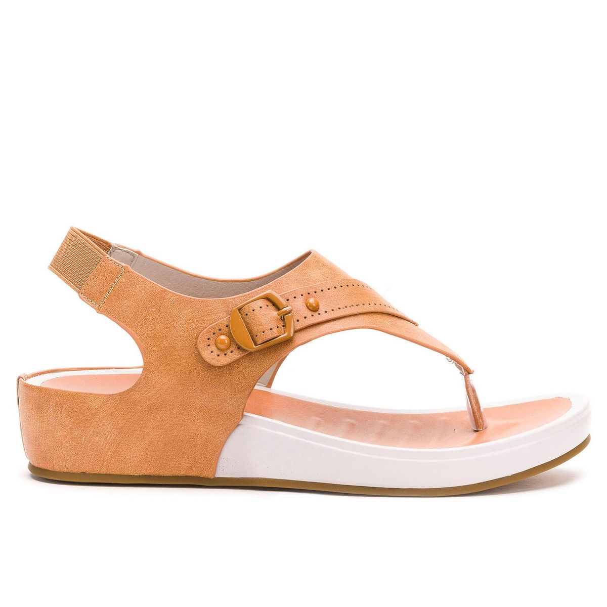 THUNDER BLUE - Sandalia Mujer Café Claro Aria Thunder Blue