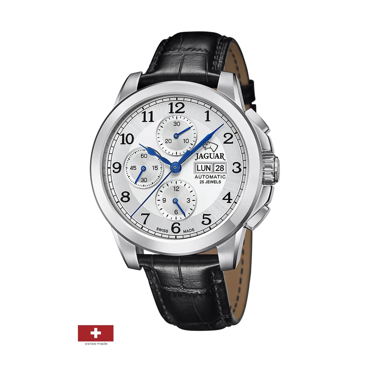 JAGUAR - Reloj J975/1 Jaguar Plateado Hombre Automatico