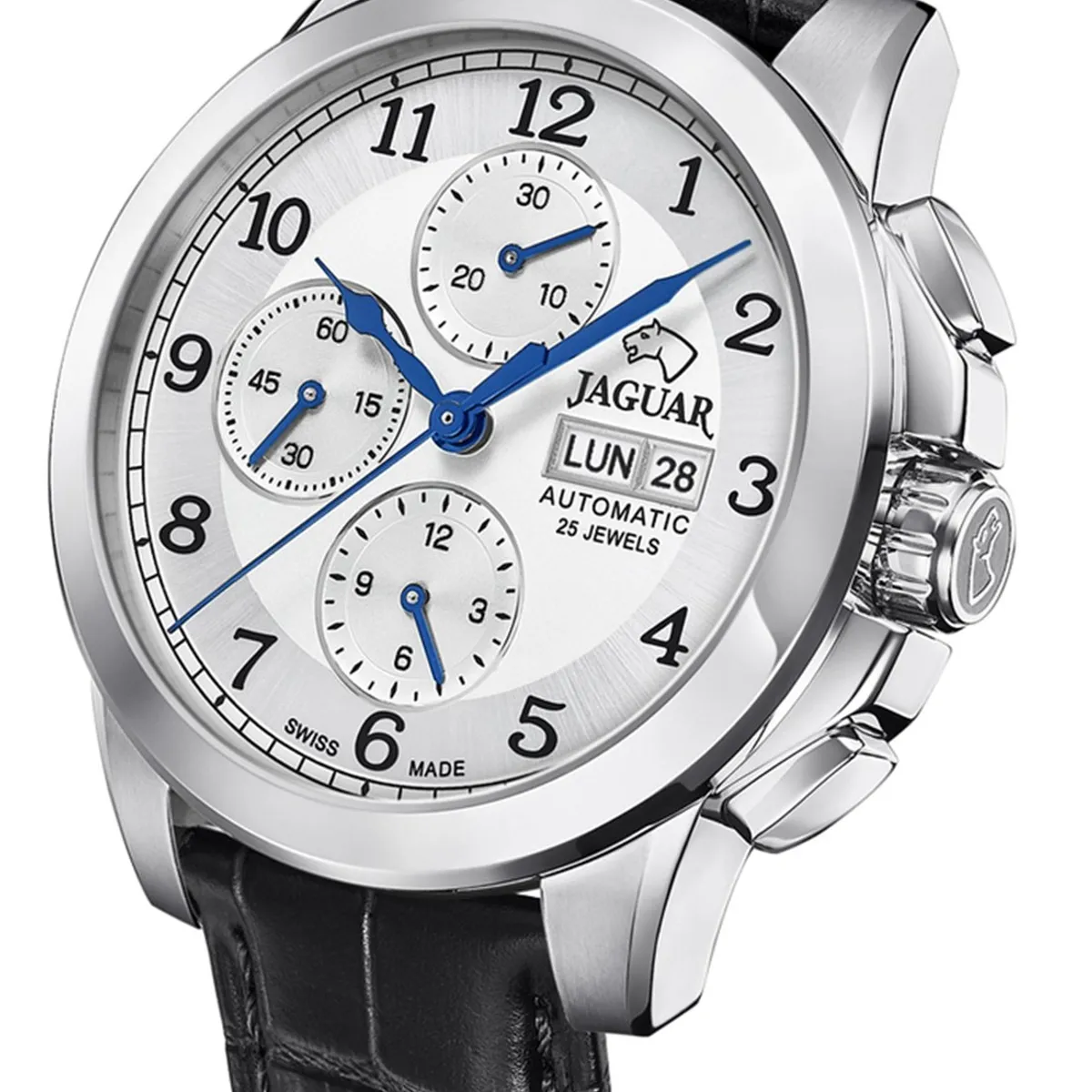 JAGUAR - Reloj J975/1 Jaguar Plateado Hombre Automatico