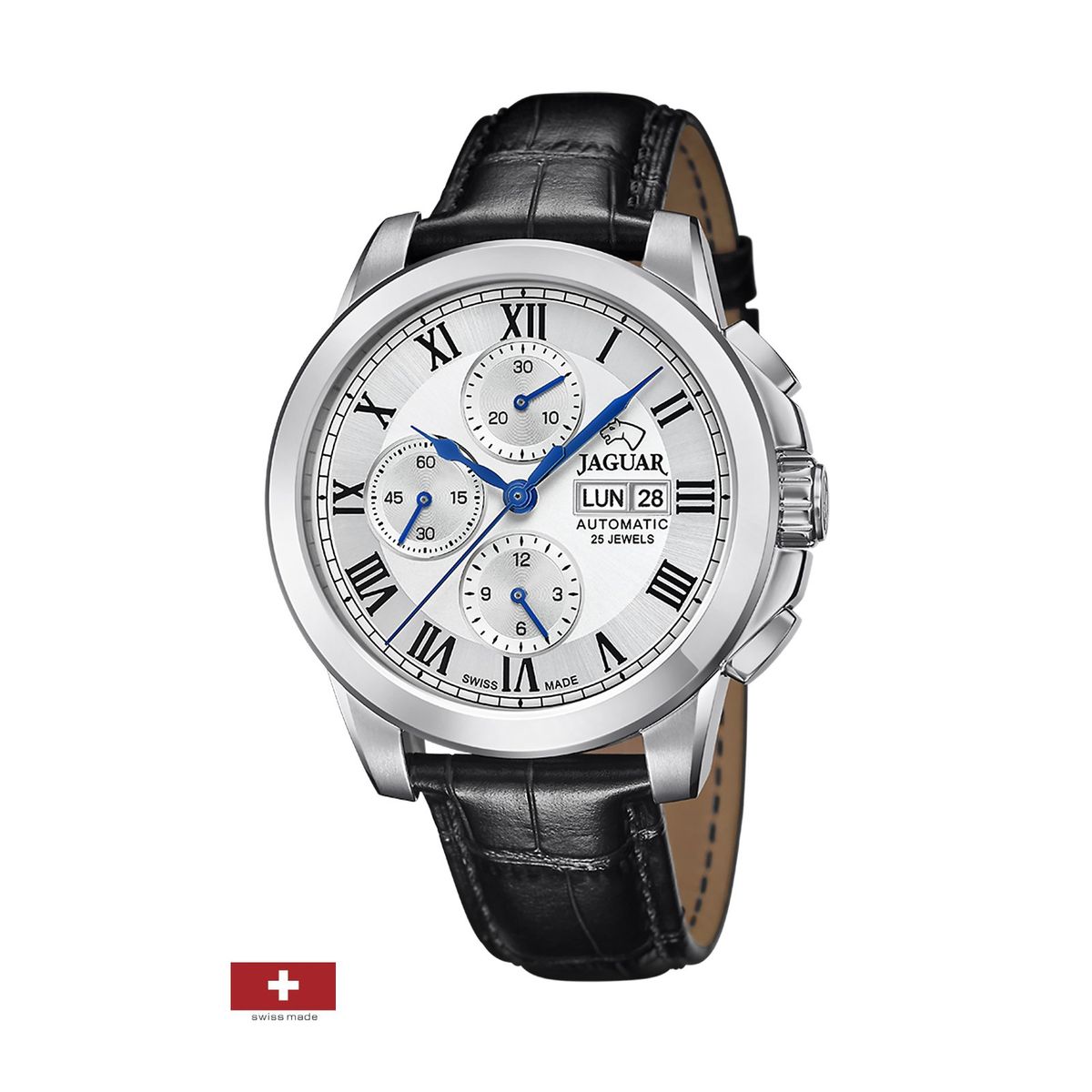 JAGUAR - Reloj J975/2 Jaguar Plateado Hombre Automatico