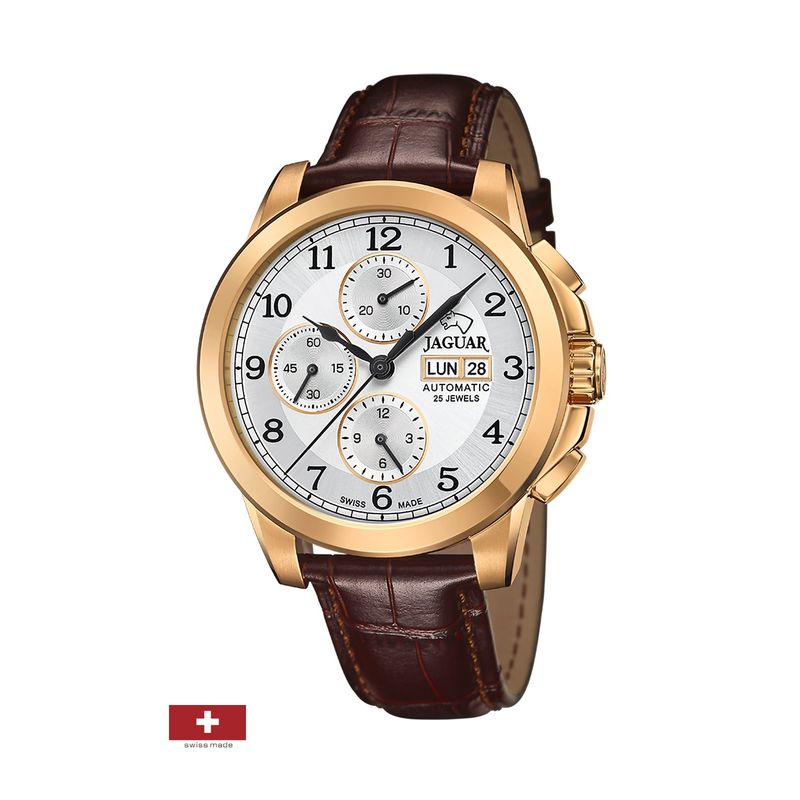 JAGUAR - Reloj J977/1 Jaguar Plateado Hombre Automatico