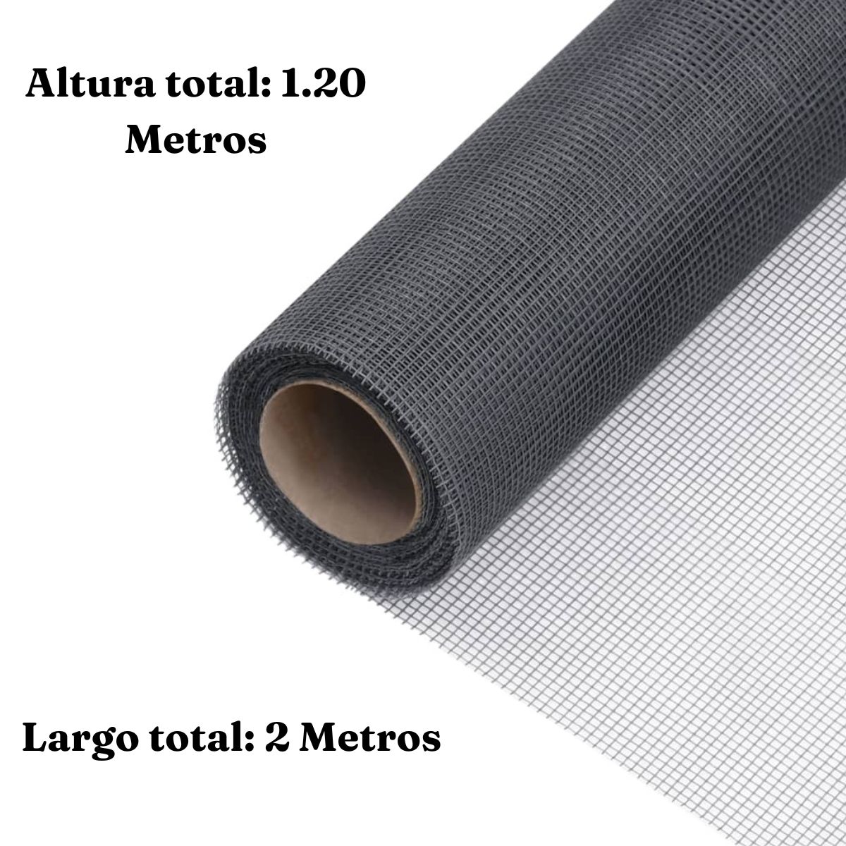 GENERICO - MALLA MOSQUITERA 1.20X2MT F. VIDRIO GRIS BIGHOUSE-MIMBRAL
