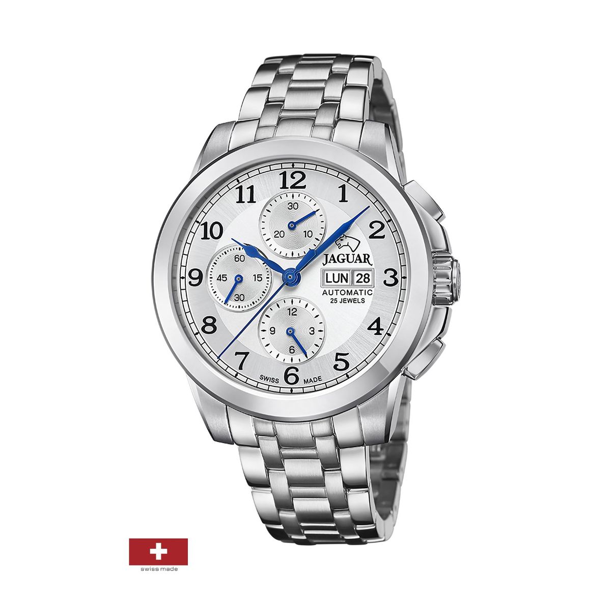 JAGUAR - Reloj J978/1 Jaguar Plateado Hombre Automatico