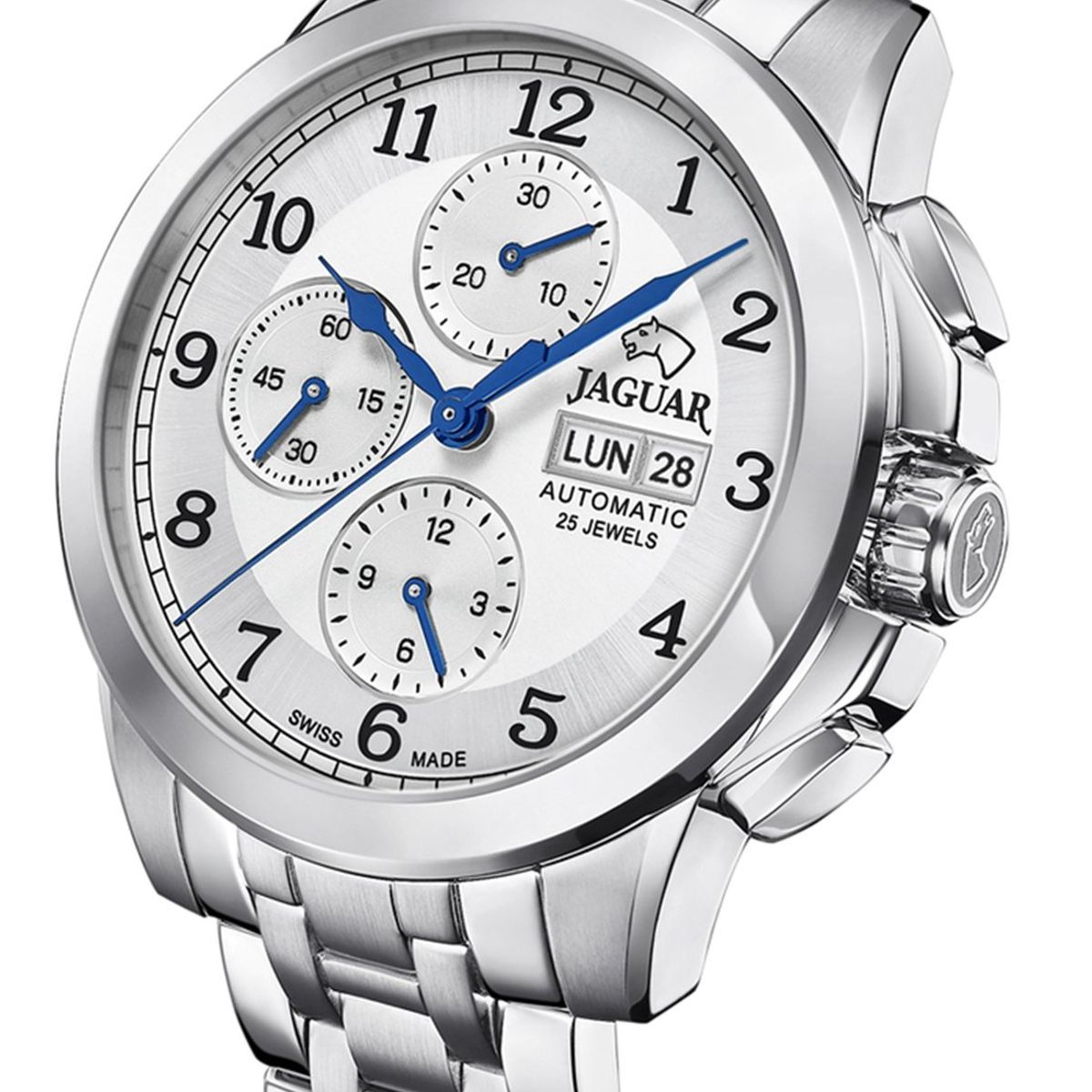 JAGUAR - Reloj J978/1 Jaguar Plateado Hombre Automatico