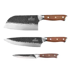 GRILLTECH - Pack 3 Cuchillos Amartillados