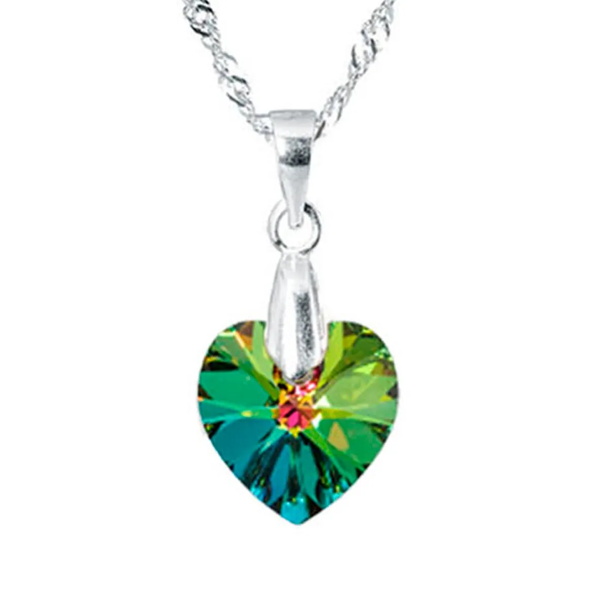 JOYAS MONTERO - Collar Romance Plata 925  creado con cristales de Swarovski® Vitral Medium