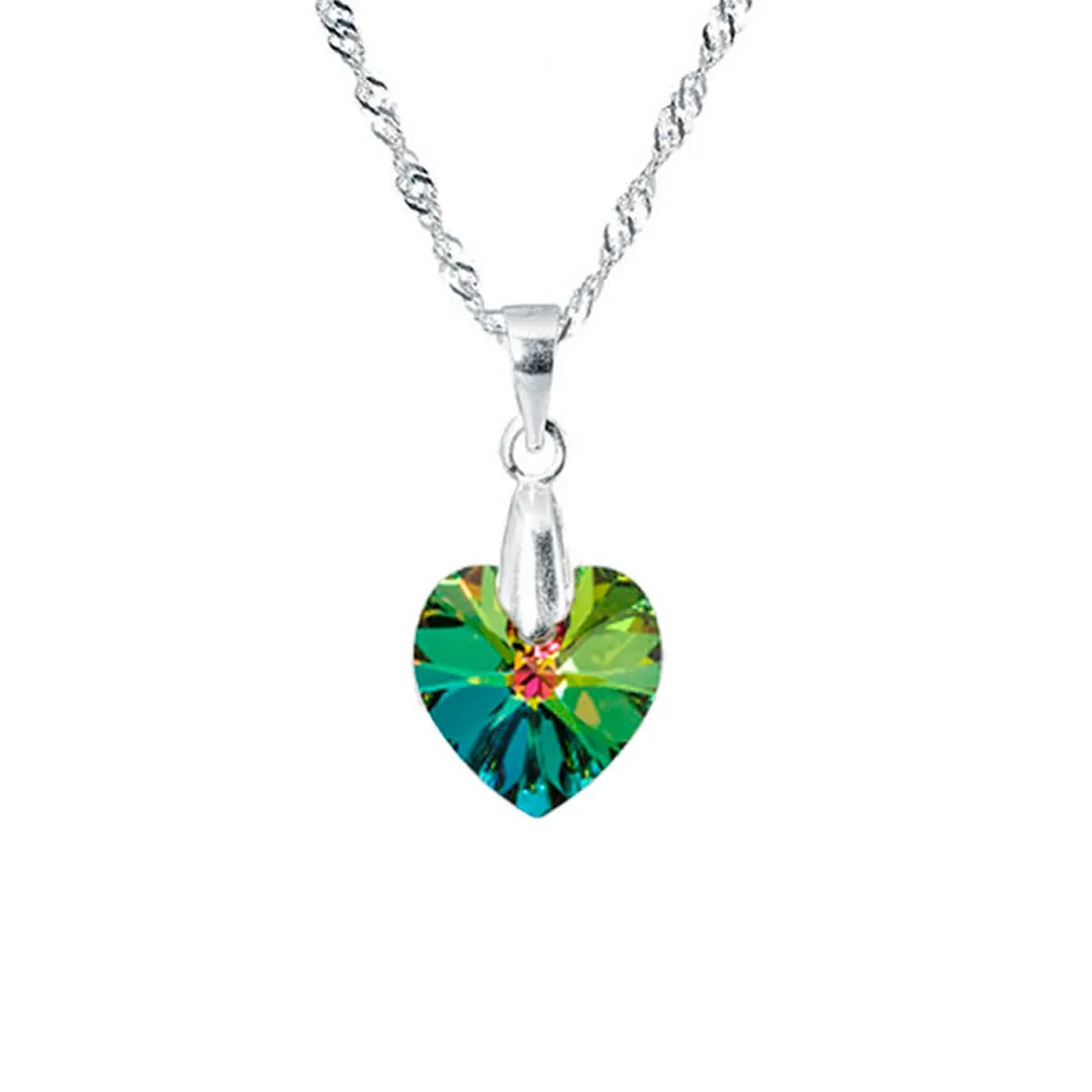 JOYAS MONTERO - Collar Romance Plata 925  creado con cristales de Swarovski® Vitral Medium