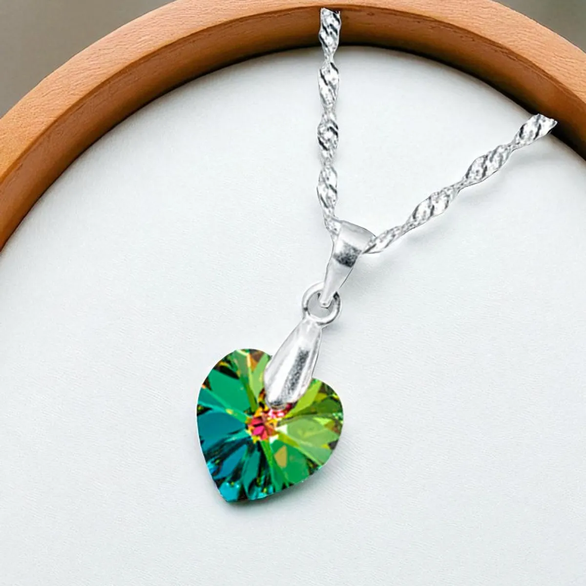 JOYAS MONTERO - Collar Romance Plata 925  creado con cristales de Swarovski® Vitral Medium