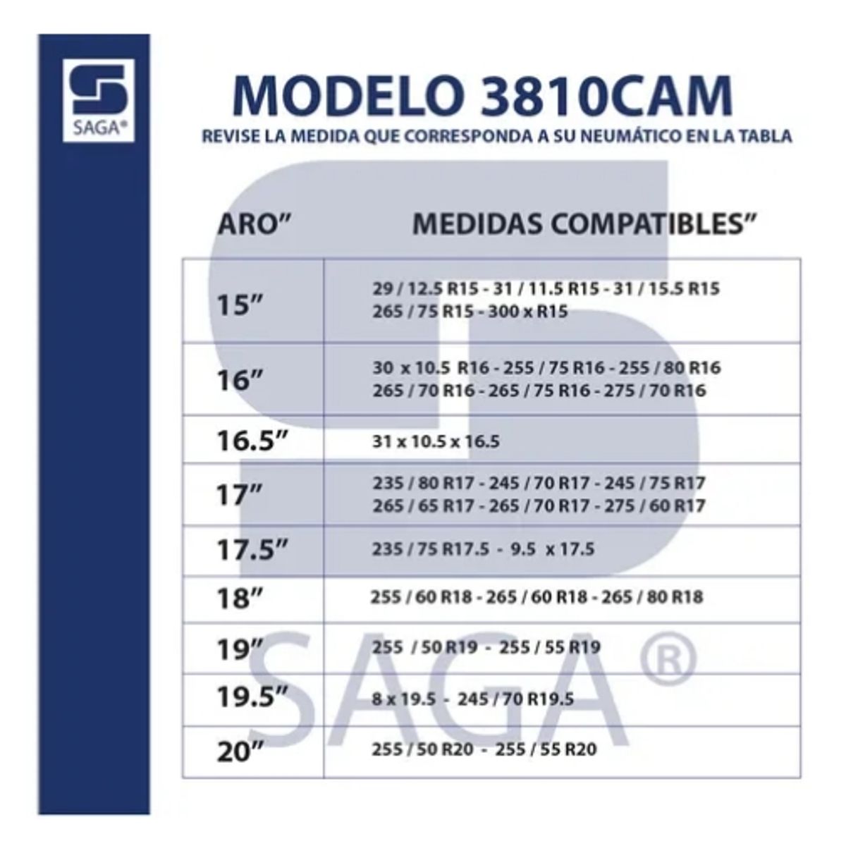 SAGA - Cadenas para Nieve Rompehielos 3810CAM