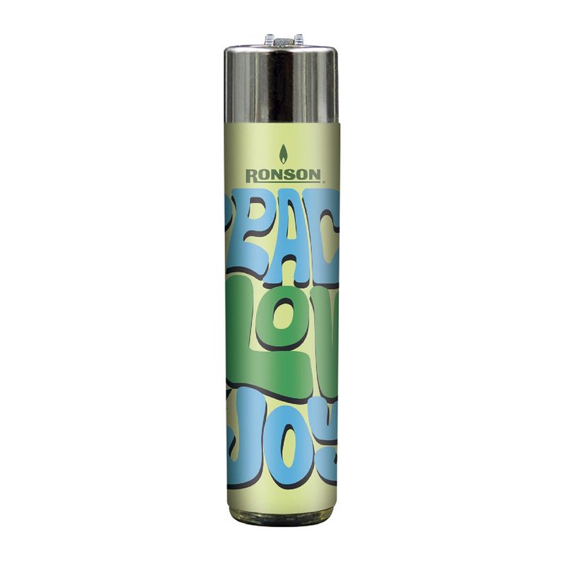 RONSON - Encendedor Clipper Ronson Round Diseño Variado Recargable