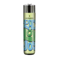 RONSON - Encendedor Clipper Round Diseño Variado Recargable