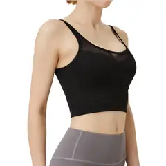 SAMIA - Peto deportivo con transparencia negro