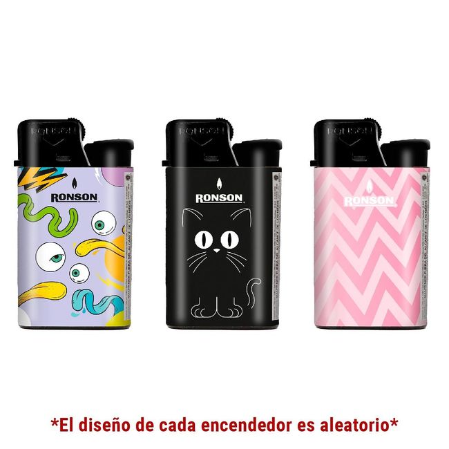 RONSON - Encendedor Ronson Just Eléctrico Individual