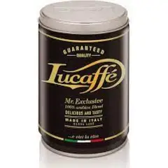LUCAFFE - Café Tarro Negro Mr Exclusive 250gr Grano Molido