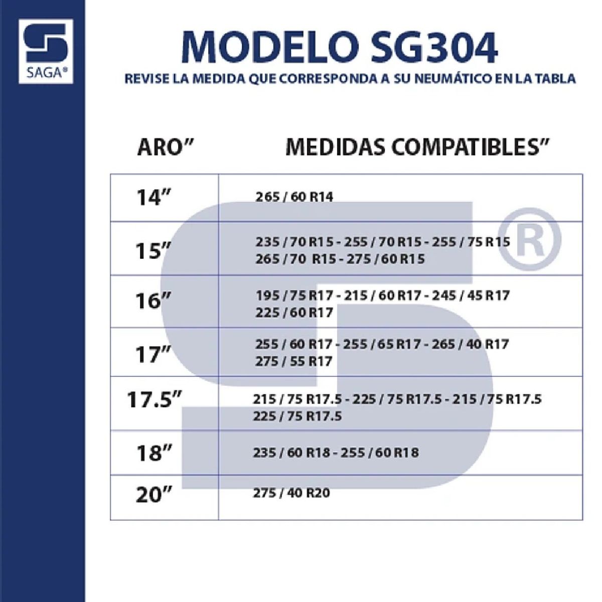 SAGA - Cadenas para Nieve Montaje Rápido SG304