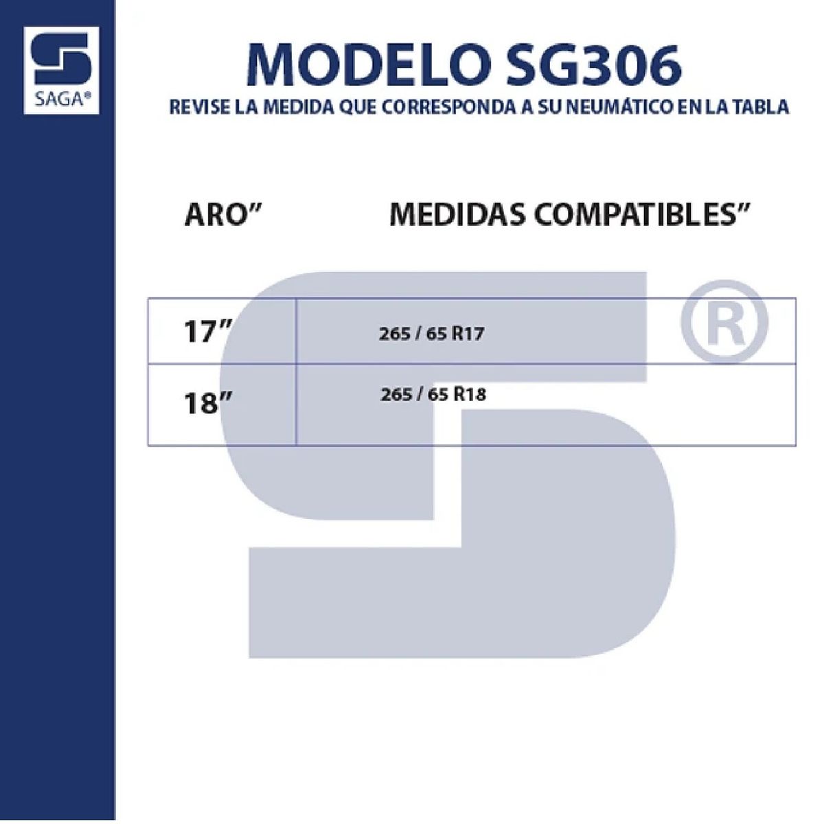 SAGA - Cadenas para Nieve Montaje Rápido SG306