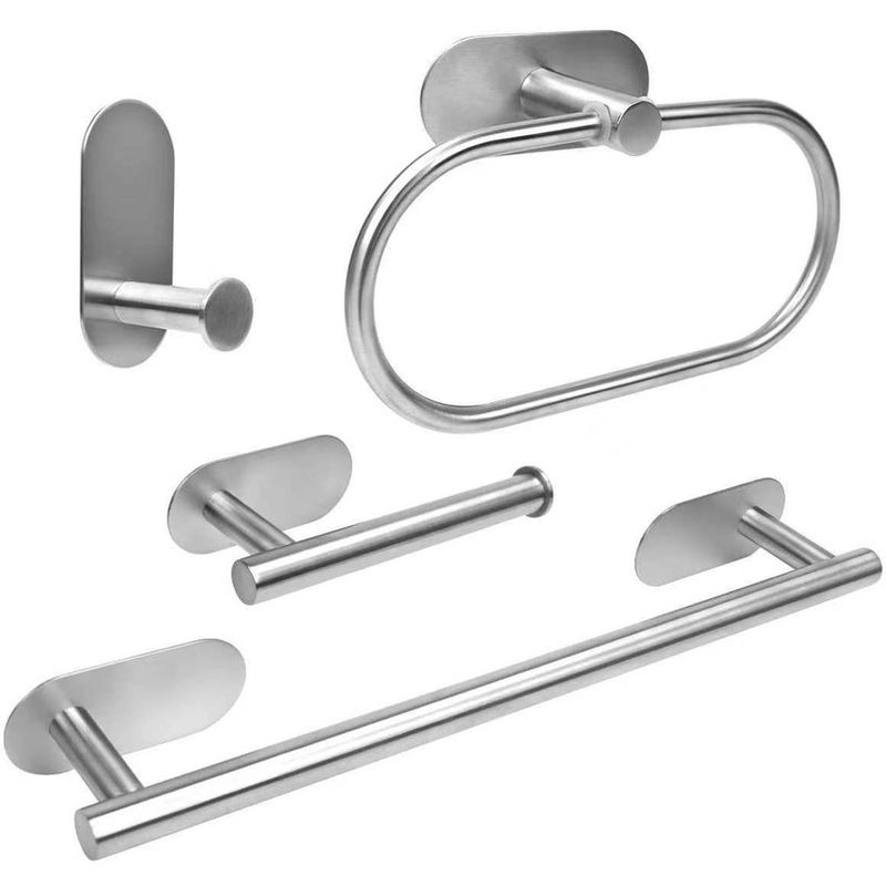 DANWEILE - Juego de accesorios de bano de acero inoxidable 304 Plata
