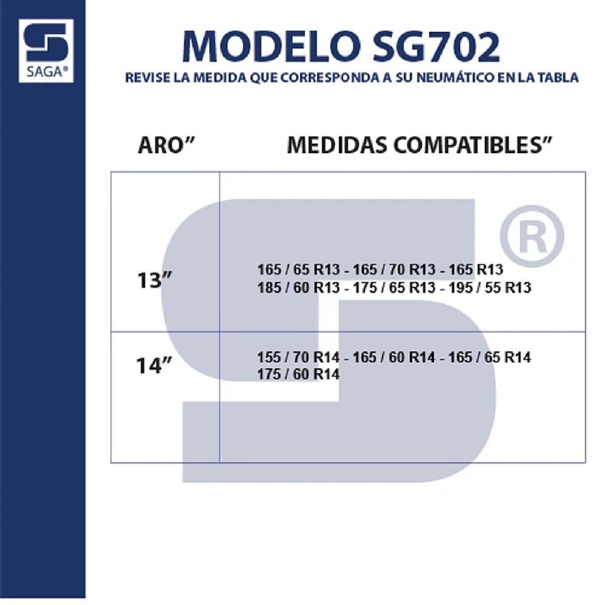 SAGA - Cadenas para Nieve Montaje Rápido SG702