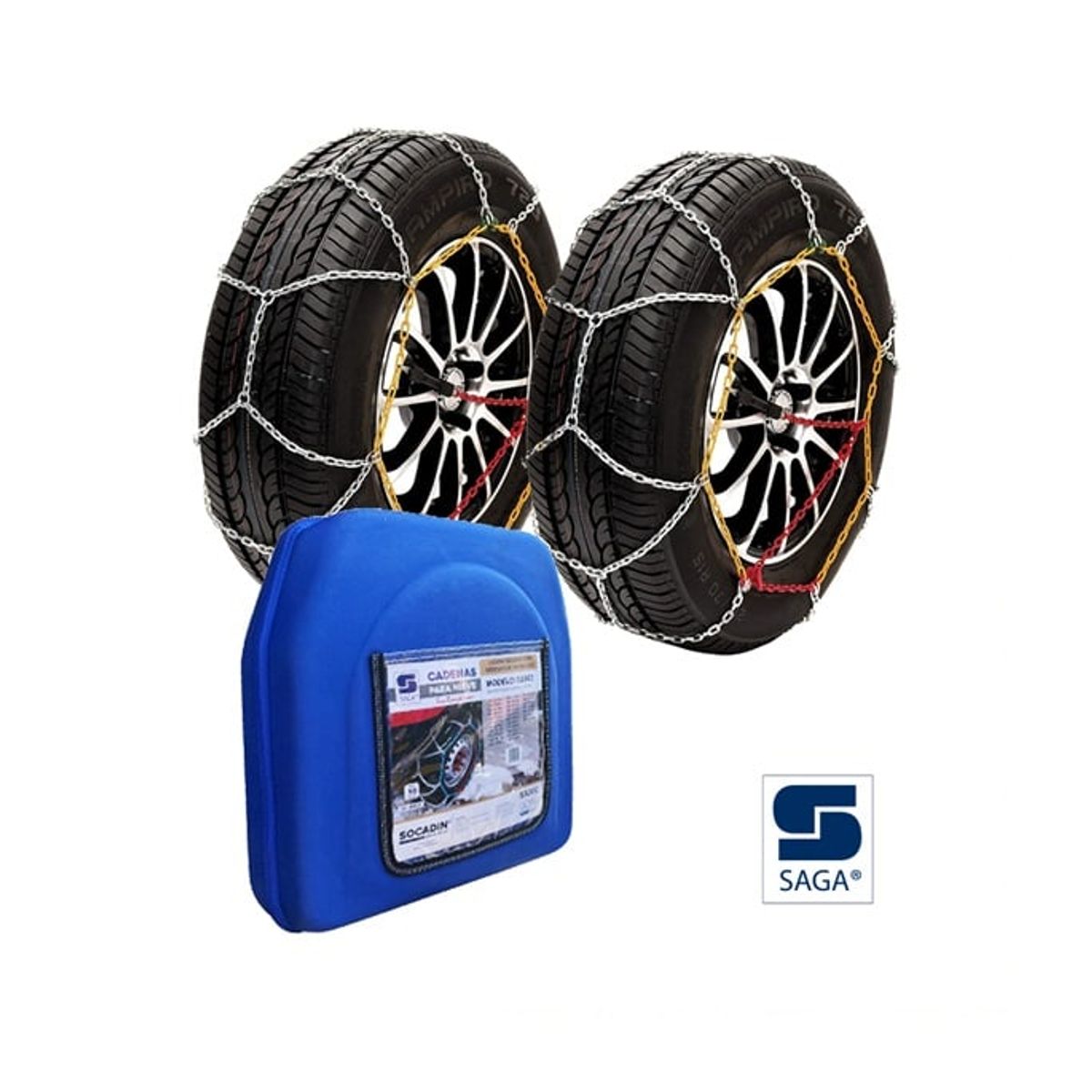 SAGA - Cadenas para Nieve Montaje Rápido SG704
