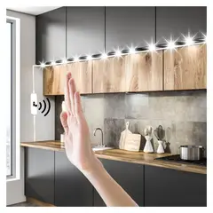 DANWEILE - Tira Luz LED Interruptor con Sensor Blanco Cálido 2 m