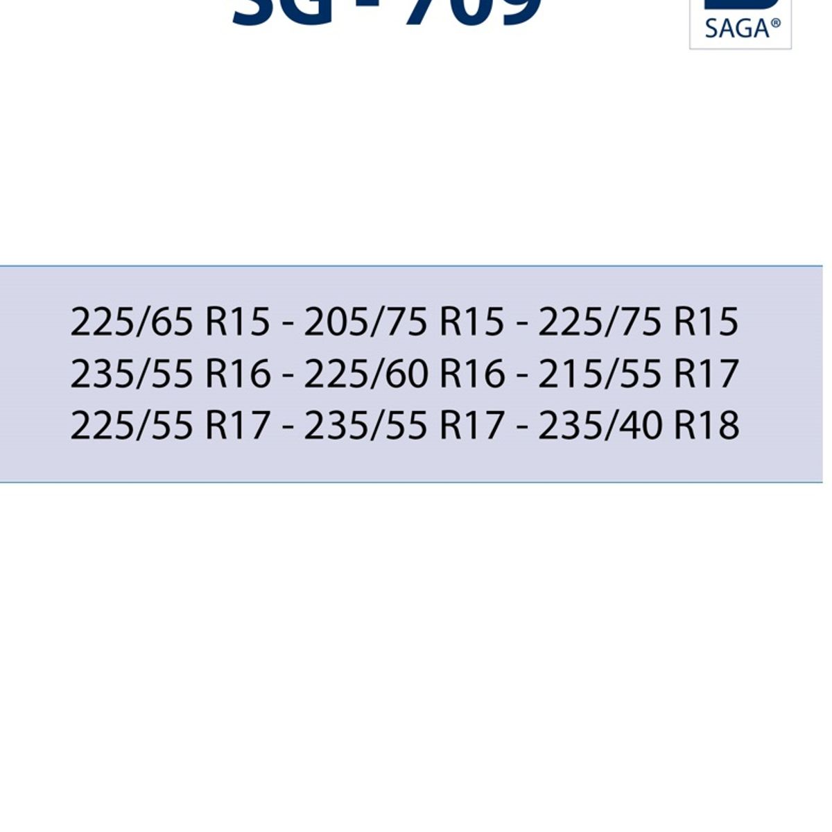 SAGA - Cadenas para Nieve Montaje Rápido SG709