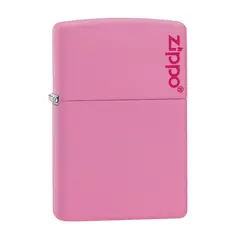 ZIPPO - Encendedor Lighter Classic Pink Matte Logo Rosa