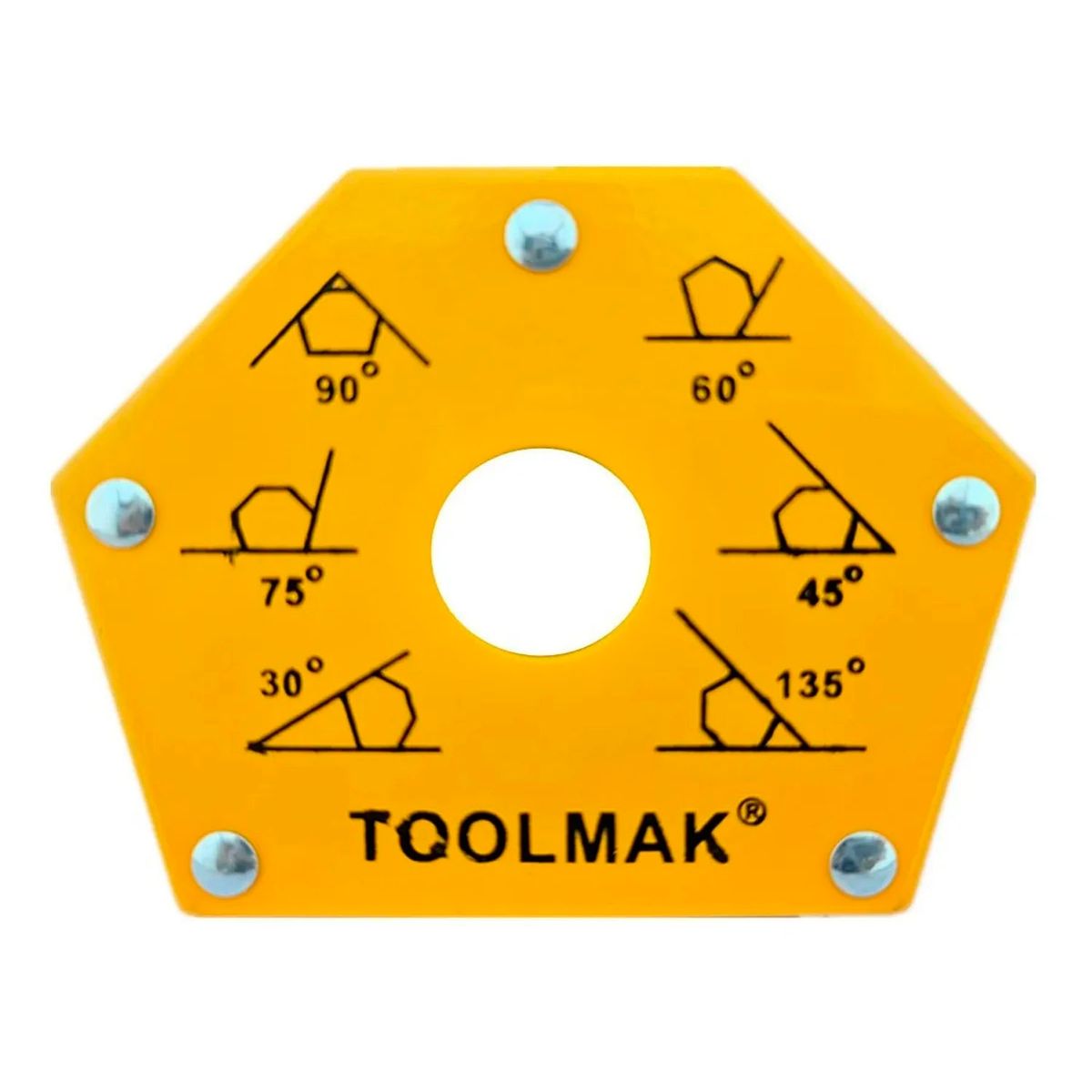 GENERICO - Escuadra Magnetica 50 Lbs Para Soldar Multi-angulo Toolmak