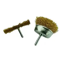 GENERICO - Kit Set Juego De Escobillas Redondas 2 Piezas Toolmak