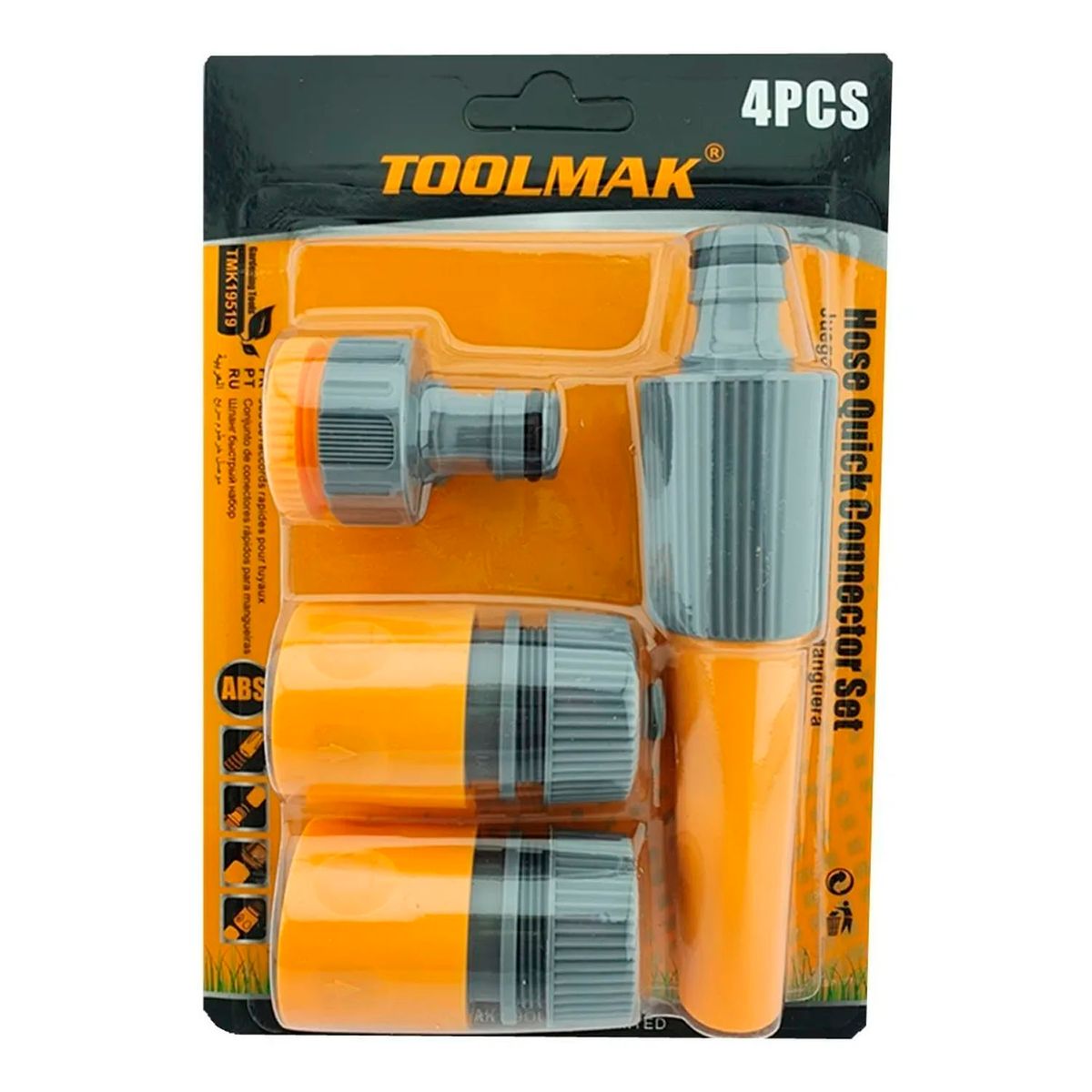 GENERICO - Kit Set Jgo Conector Rápido Manguera De Jardín 4 Piezas Tmk Favorito