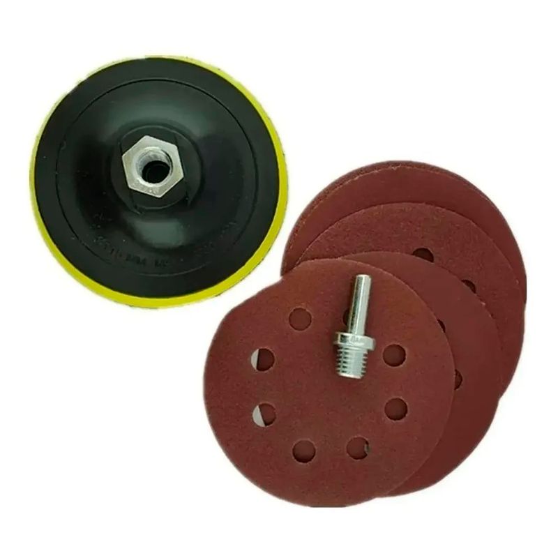 GENERICO - Kit Accesorios Para Pulir 115mm 4 1/2 Con Adaptador Toolmak